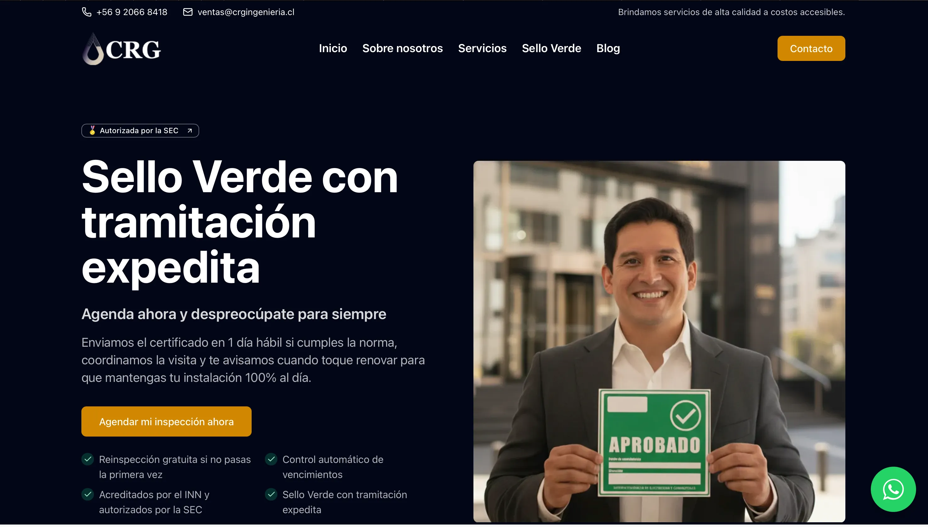 Interfaz del Sistema para la Administración Operativa de Ventas (SADOV).